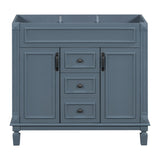 ZNTS 36'' Bathroom Vanity without Top Sink, Royal Blue Cabinet only, Modern Bathroom Storage Cabinet with WF305078AAC