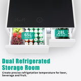 Modern Smart Coffee Table with Built-in Fridge, Bluetooth Speaker, Wireless Charging, Touch Control W1172P178882