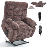 Lift Recliner Chair Heat Massage Dual Motor Infinite Position Up to 350 LBS Large Electric Power W3224P288620