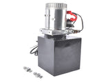 8 Quart Double Acting Hydraulic Power Unit Dump Trailer Hydraulic Pump 12V DC 3200 PSI SAE 6 87233707