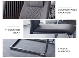 Modern Dining Chairs with Faux Leather Padded Seat Dining Living Room Chairs Upholstered Chair with W1151P490192