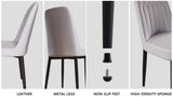 A set of 4 dining chair, modern style chair made of high-quality PU Leather fabric with thick soft W2189140237