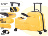 22 Inch Ride-on Suitcase for Kids & Teens, Toddler Travel Luggage with Seat, Spinner Wheels, Safety 29854927