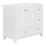 ZNTS [Cabinet Only] 36" Bathroom vanity, white WF307083AAK