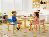 Flower-Shaped Toddler Table Chair Set, Safe Wooden Furniture for Play & Study 36575287