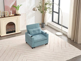 Futon Chair Bed Convertible Chair 3-in-1 Pull Out Sleeper Chair Beds with USB Ports,Wear-resistant W1829P164333