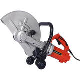 Electric 14" Cut Off Saw Wet/Dry Concrete Saw Cutter Guide Roller with Water Line Attachment 3000w W46539905