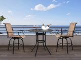 32*32*41" Outdoor Patio Cast Aluminum Round Bar Table 49406903