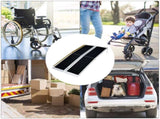 Non-Skid Traction Folding Aluminum Wheelchair Ramp Scooter Mobility Handicap Ramps for Home Steps, 48052959