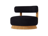 Modern 27.5" W Farmhouse Armless Chair Set of 2, Wooden Base Featuring Thatched Roof Rod Design, 22824602
