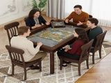 63" x 40" Board Game Table with Removable Table Top for 46 Players, Gaming and Dining Table with 91839118