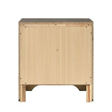 Grey 3-drawer Nightstand B062P181322