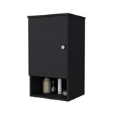 Black Medicine Cabinet with One Door B062P252170
