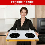 7000W Double Burner Electric Cooktop 110V, 2x3500W Rapid Heating Hot Plate with 4 Preset Modes 73544700