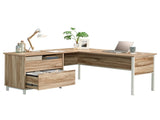 L-Shaped Desk, Brown finish B356P402770