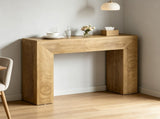 43.3" Entryway Console Table, Small Fluted Sofa Table Behind Couch 61958366