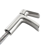 Waterfall Bathroom Faucet Single Handle Bathroom Sink Faucets 1 or 3 Hole Solid Vanity Faucet with W1224P225010