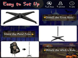 6 feet of Halloween decorations for witches with orbs 83307791