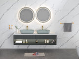 Modern Oval 24"x14" Above Bathroom Vessel Sink, Bathroom Sink for Lavatory Vanity Cabinet W127281985