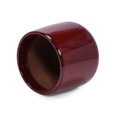 Handmade Ceramic Flower Pot Set of 4, 7/9/11/14 Inch Diameter, Deep Red Speckled Glaze for All W3273P321581