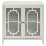 White Console Table with 2 Doors B062P185652