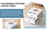 Double-drawer bedside table. The board surface is MDF with white grain sticker, and both sides are W1512P348784