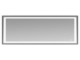 72x36" Black Eco-Friendly Silver Mirror Dual LED Light Strips Front and Back LightingUnable to ship 68199118