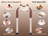 Adjustable Strap Neck Massager, 3 Intensity 2 Heat Levels Cordless Deep Tissue Massager for Neck 35781091