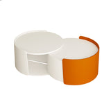 Nesting Coffee Table, Round Nesting Tables and End Tables for Small Space, Modern Side Tables with W757P186974