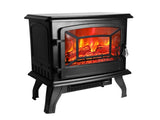 SF507-17 17 inch 1400w Freestanding Fireplace Fake Wood/Single Color/Heating Wire/A Rocker Flame 86300249