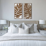 Birch Botanical Two-tone Wood Panel Wall Dcor Set B035P341126