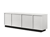 Matilda 70.5" White Finish TV Stand with Drawers B061P160690