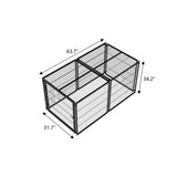 Large Dog Cage 63.7" Dog Kennel for Medium Dogs Puppy Dog Playpen with Top, Pet Cage, Indoor, W1820P242323