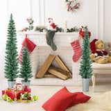 ZNTS 3 PCS Potted Artificial Christmas Tree Christmas Decoration 15413363