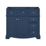 36'' Bathroom without Basin Sink, Solid Wood Frame Bathroom Storage Cabinet, Freestanding N710P184833C