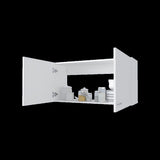 Oklahoma Wall Cabinet in melamine, Two Doors B128P225199