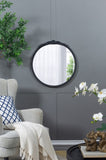 30"x30" Round Hand Carved Rose Antique Mirror Frame, Mirror for Live space, Bathroom, Entryway W2078126751