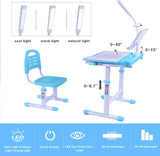Desk for Kids Desk and Chair Set Kids Art Desk Drafting Table Desk Set with Adjustable Height, 60341653