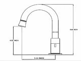 8-Inch Widespread Bathroom Faucet, 2-Handle 3-Hole with 360&deg Pull-Down Sprayer and Pop-Up Drain, 30261772