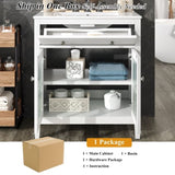 30" Bathroom Vanity with Ceramic Sink, Equipped with Adjustable Shelf and Tip-Out Tray, Bathroom N817P286250W