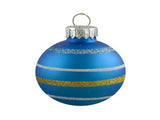Swirl Glass Christmas Ball Ornaments - 1.5" - Multicolor - 10ct 55262309