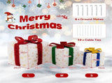 Christmas LED Gift Decor - 3 Stackable Boxes, Sturdy Waterproof Design, Fireplace/Tree/Porch Display 70434857