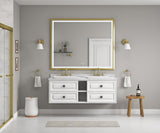 60in. W x 48 in. H LED Lighted Bathroom Wall Mounted Mirror with High LumenAnti-Fog Separately W928P178374