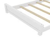 Twin Size Platform Bed Frame Headboard, Solid Wood Low Profile Platform Bed Frame, Floor Bed W1580P438797