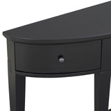 U-Style Modern Curved Console Table Sofa Table with 3 drawers and 1 Shelf for Hallway, Entryway, WF312995AAB