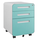 3 Drawer Mobile File Cabinet Under Desk Office,Simple Style Versatile Storage Cabinet for W1247P189967