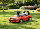 Red Toddler Foot-to-Floor Ride-On Push Car Sliding Walking Toy with Working Horn, Music, Headlights 33456278