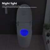 ZNTS Smart Toilet Bidet Combo with Self-Cleaning Nozzle, Heated Seat, Night Light, Knob Control, Power W1219P262872