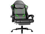 Ergonomic Gaming Chair, Video Game Chair with Pocket Spring Cushion and Footrest, Height Adjustable 05206892
