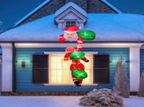 8 Foot Giant Inflatable Santa with 6 LED Lights - 3 Santa Designs 3 "Merry Christmas" Signs, Quick 52468426
